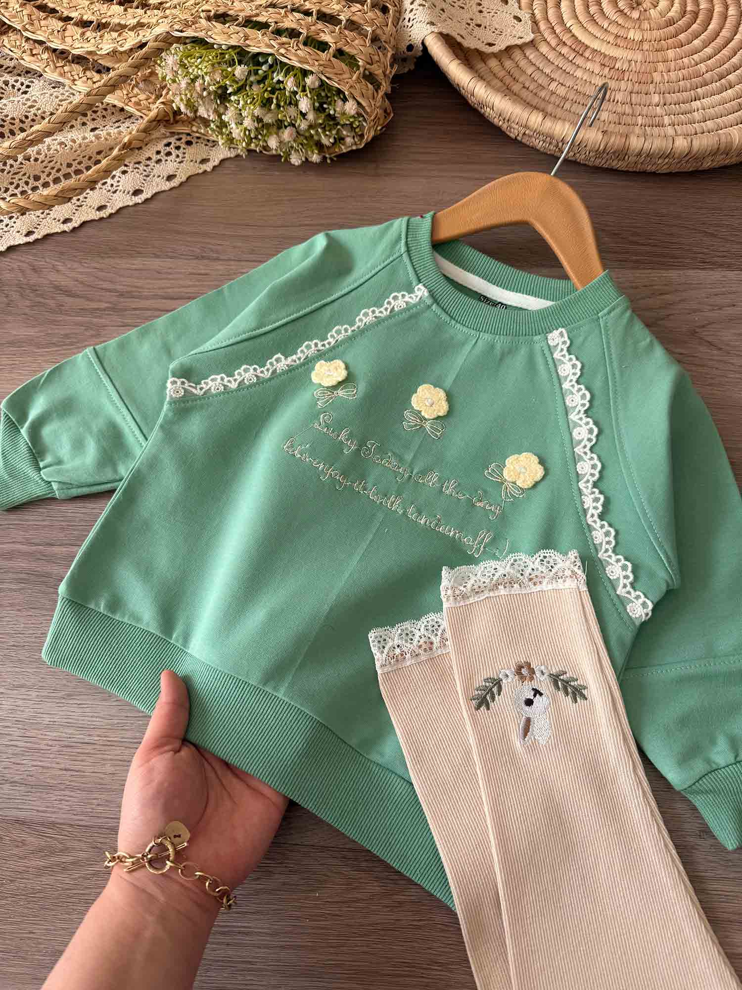 1 دورس تکی سه گل قلاب بافی