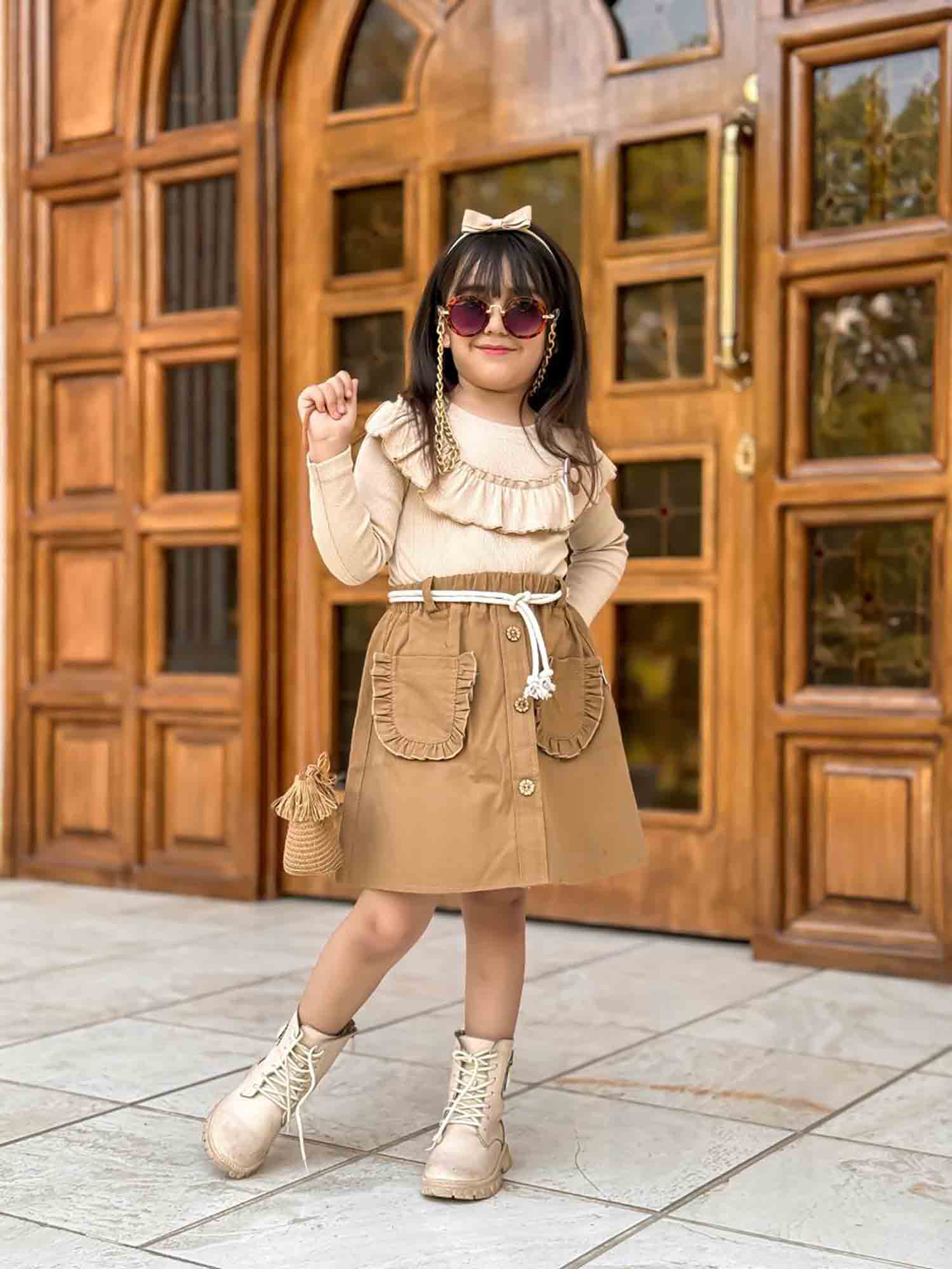 2 بلوز دامن کتان گیسو