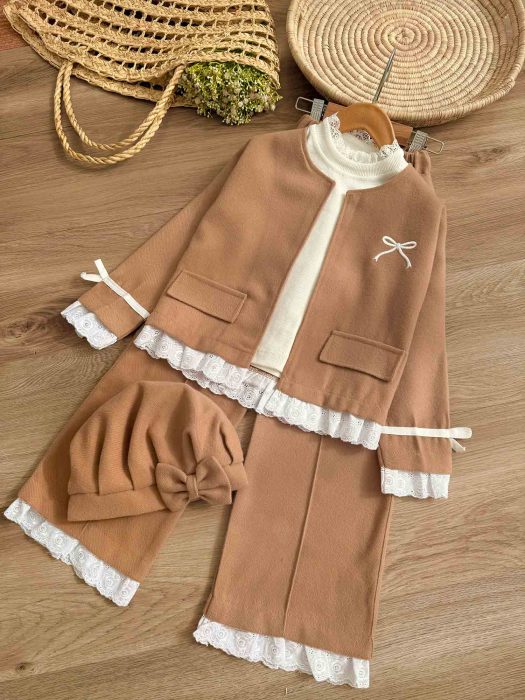 ۴ تکه کت و شلوار تاپ و کلاه