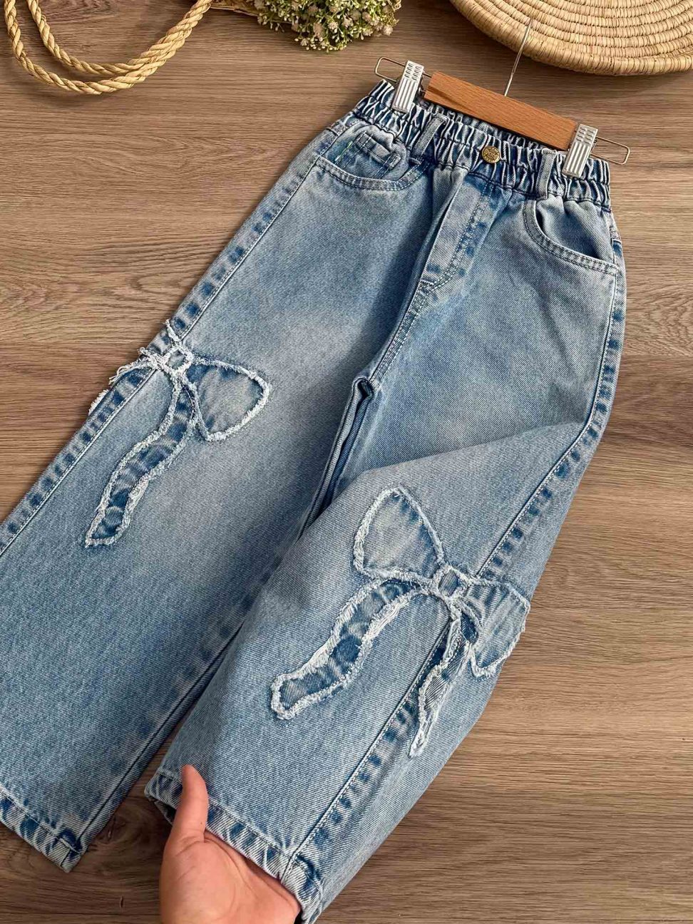شلوار جین تکه دوزی